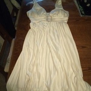 Speechless Dress, Ivory Dress, Satin Dress,
